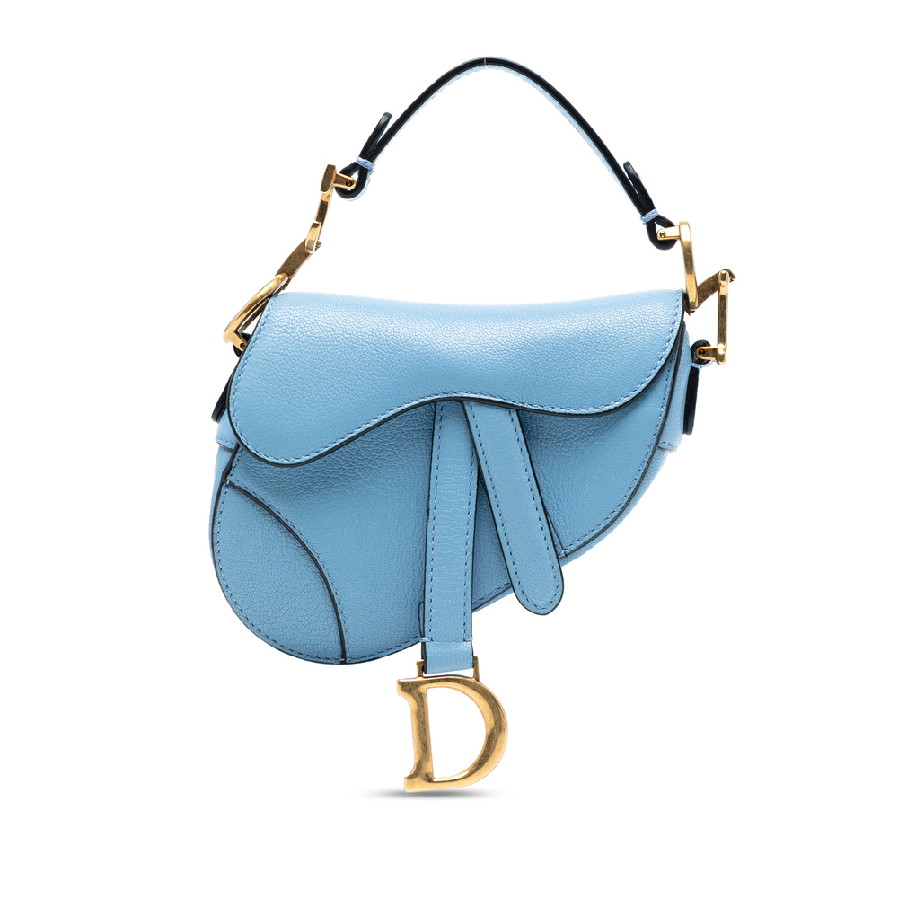 Pre-Loved Dior Micro Goatskin Saddle Bag